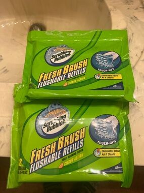 Fresh Brush Flushable Refills - Citrus Action (Green)